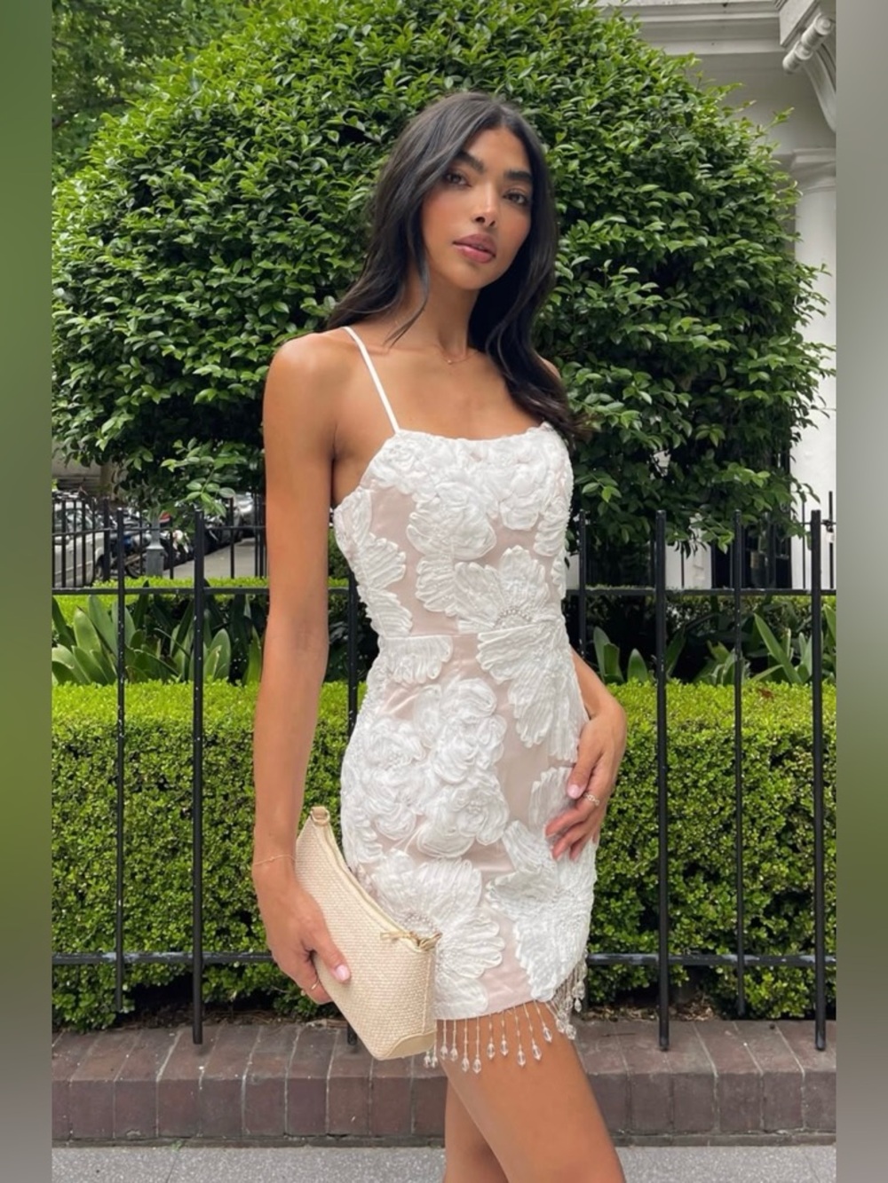 Roxana Strapless Mini Dress in White NEW - Picture 2 of 10
